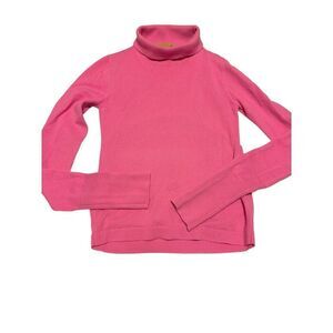 Gauge81 size large pink cashmere turtle neck open back sweater - EUC